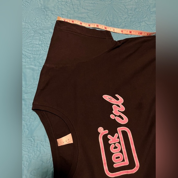 LAT Apparel Women’s Large Glock Girl Black Tactical 2nd Amendment Tee T Shirt - Picture 7 of 11